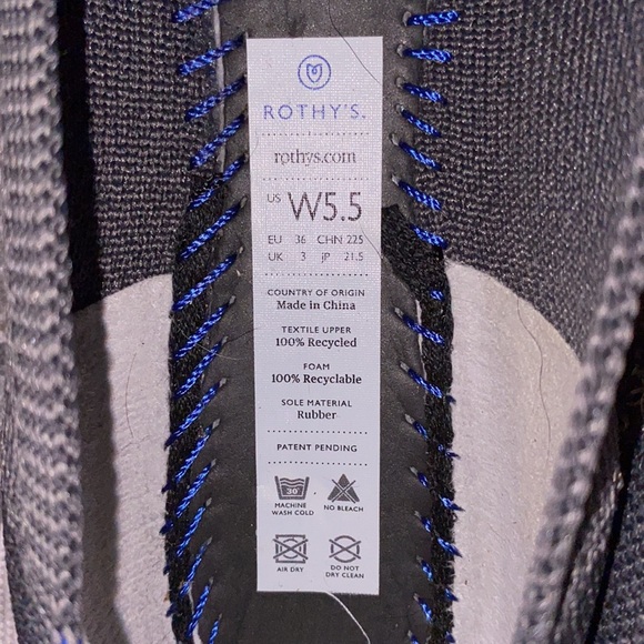 Rothy grey with red inserts ballerina flats Excellent like new condition 5.5 - Picture 12 of 16